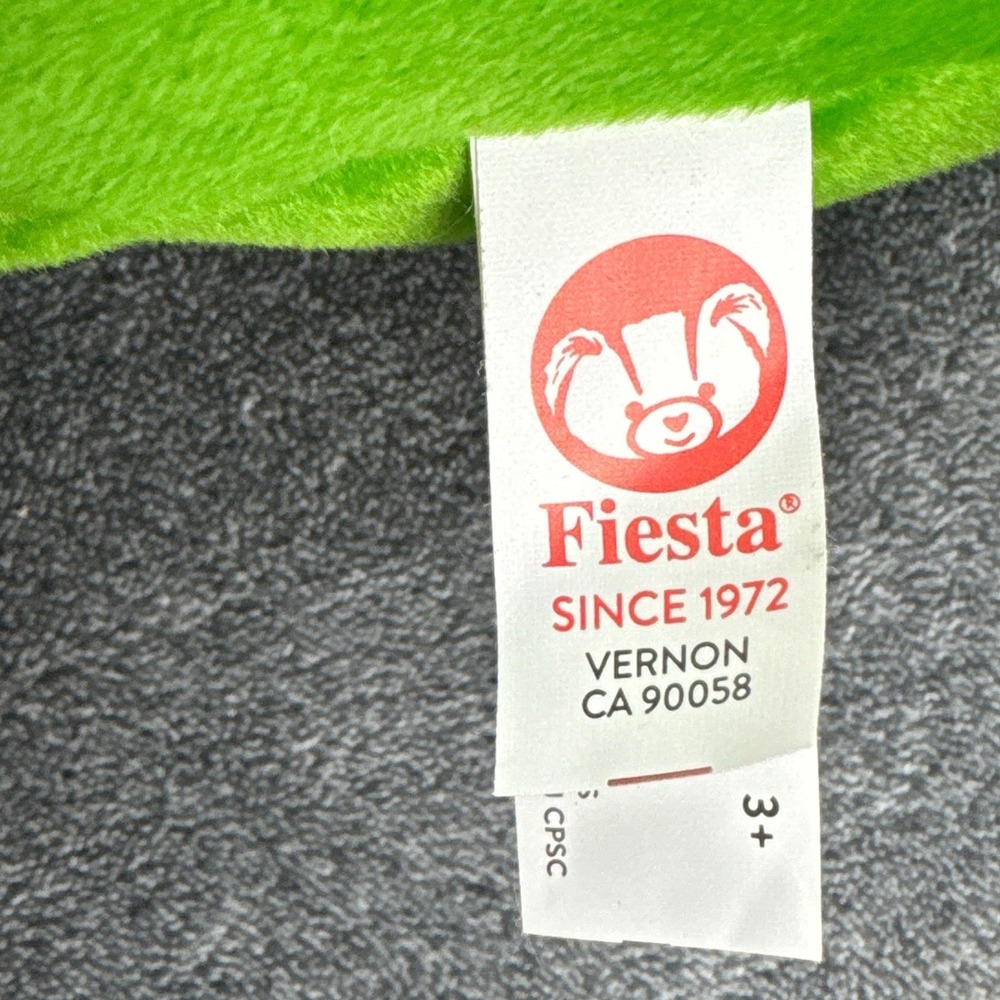 Fiesta Mr. Pickle Plush 17 Inch Green Stuffed Toy Glasses Mustache C16185 NWT - Picture 5 of 9